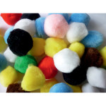 Pompons assortis Ø 35 mm 50 pcs