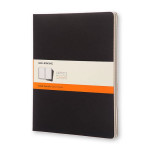 Cahier de note XXL - Couverture noire - Page lignée - 21,6 x 27,9 cm par 3