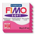 Pâte polymère Fimo Soft 57 g - 22 - Framboise