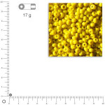 Mini-rocailles opaques - Jaune - Ø 2 mm x 17 g