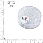 Perles de rocailles Arktis lustrées Ø 2,6 mm x 17 g - Blanc