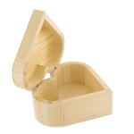 Petite boîte cur en bois - 12 x 12 x 5 cm