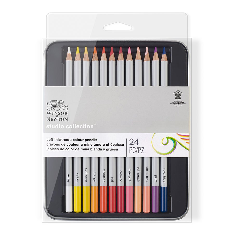 Crayon de couleur Studio Boîte métal de 24 Rougier&Plé Graphigro Lyon