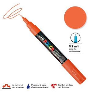 Marqueur pointe conique PC-1MC extra-fine 1mm - Orange