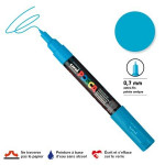 Marqueur pointe conique PC-1MC extra-fine 1mm - Bleu clair