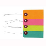 Etiquette colorées avec fil métal 50 pièces