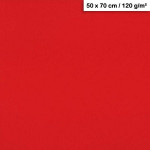 Feuille de papier Maya 50 x 70 cm 120 g/m² - Rouge