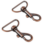 Mousqueton pivotant 45 mm Bronze 2 pcs