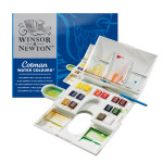 Aquarelle fine Cotman 14 demi-godets Boite Compact Set