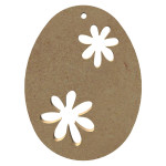 Support en médium uf Ajoure Fleurs 10 cm