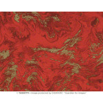 Papier Italien 50 x 70 cm 85 g/m² Marbré rouge et or