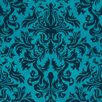 Papier Lokta Imprimé 50 x 75 cm Bleu motif Lord bleu foncé