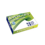 Ramette de papier blanc recyclé Evercopy A4 - 80 g/m² - 500 feuilles