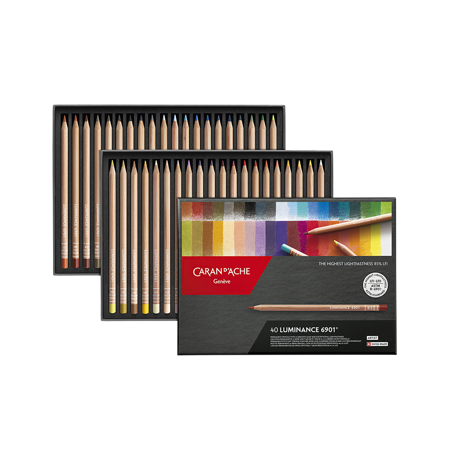 Crayon de couleur Luminance 6901 Boîte 40 pcs Rougier&Plé Graphigro
