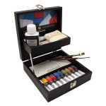 Peinture à l'huile extra-fine Coffret bois noir 10 x 21 ml