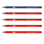 Crayon HB Limited Edition Bauhaus Assortiment 4 Rouge 1 Bleu Roi