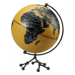 Globe terrestre Politique Ø 25 cm Socle atome Jaune
