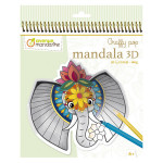 Coloriage Graffy Pop Mandala 3D Animaux de la savane