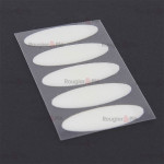 5 PASTIL. VELCRO BLANCHES ADHESIVES OVALES 3,5X1