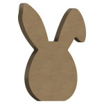 Support en médium Lapin uf 11,1 x 17 cm